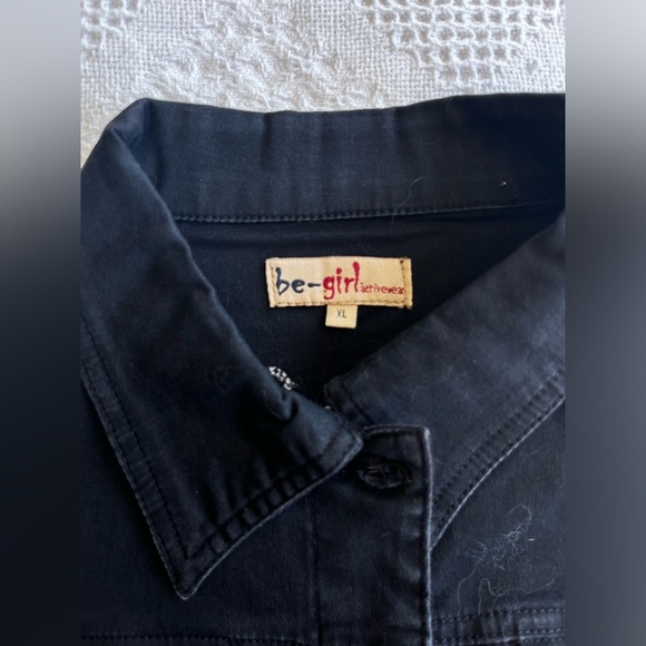 Rhinestone Denim Vest - Picture 6 of 9